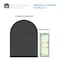 Architectural Mailboxes Mailbox, Black, Post Mount, Medium 8950B-10 - alternate 4